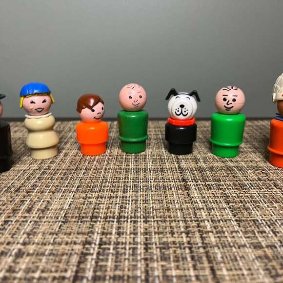 Fisher-Price Other - Fisher Price Vintage Little People Lot of 7 Figures Wood & Plastic Parts Toys